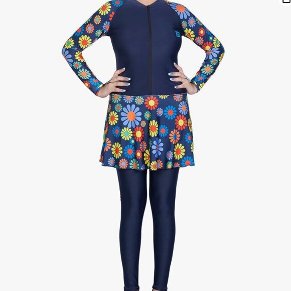 One-Piece Modest Swimwear - Picture 1 of 13